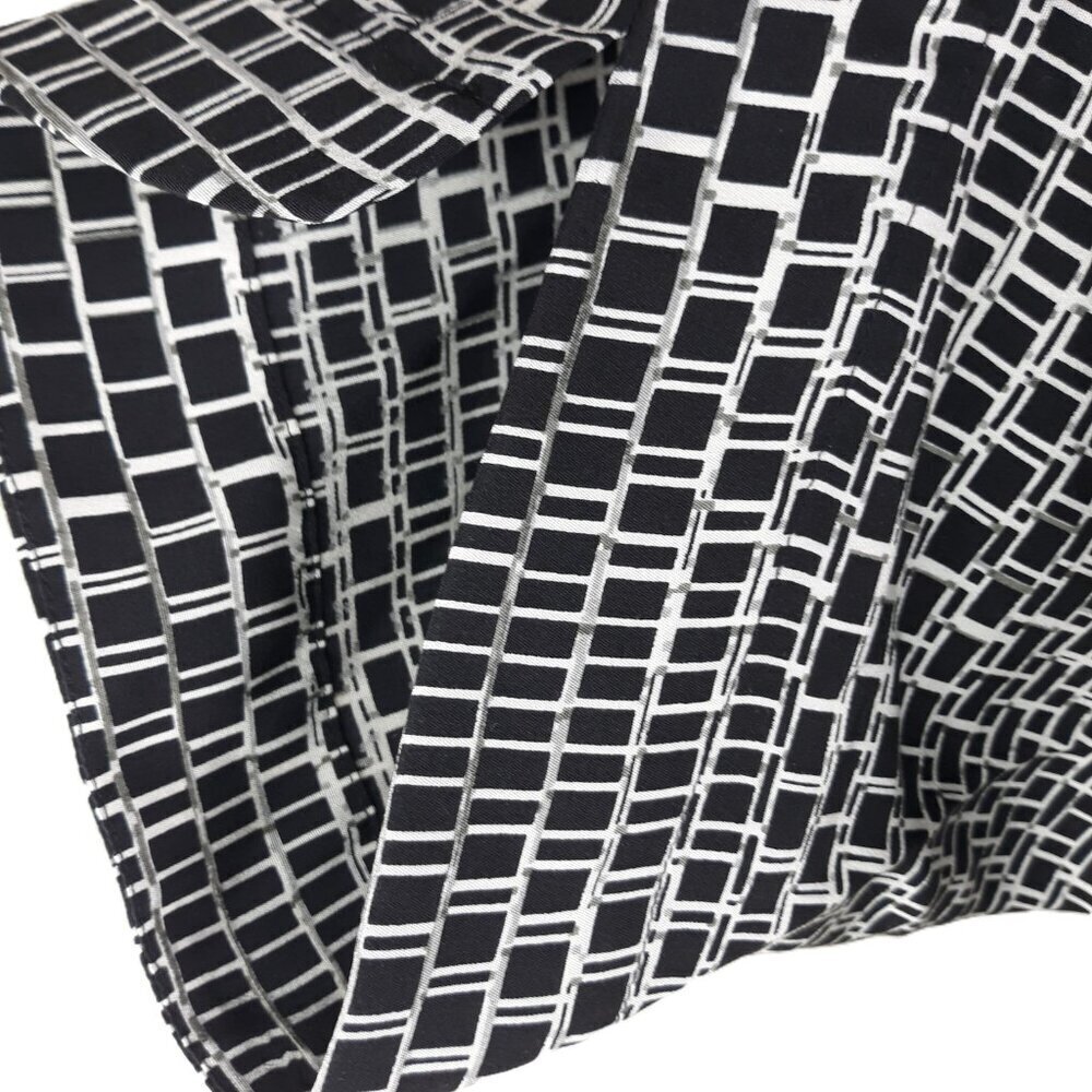 Vince Boho Silk Kaftan Dress Geometric Print Large Chic Minimalist Scandi - Picture 5 of 10